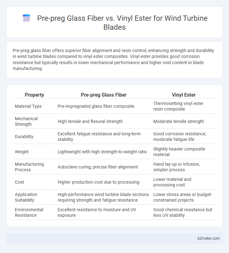Pre-preg Glass Fiber vs. Vinyl Ester for Wind Turbine Blades - What is The Difference?
