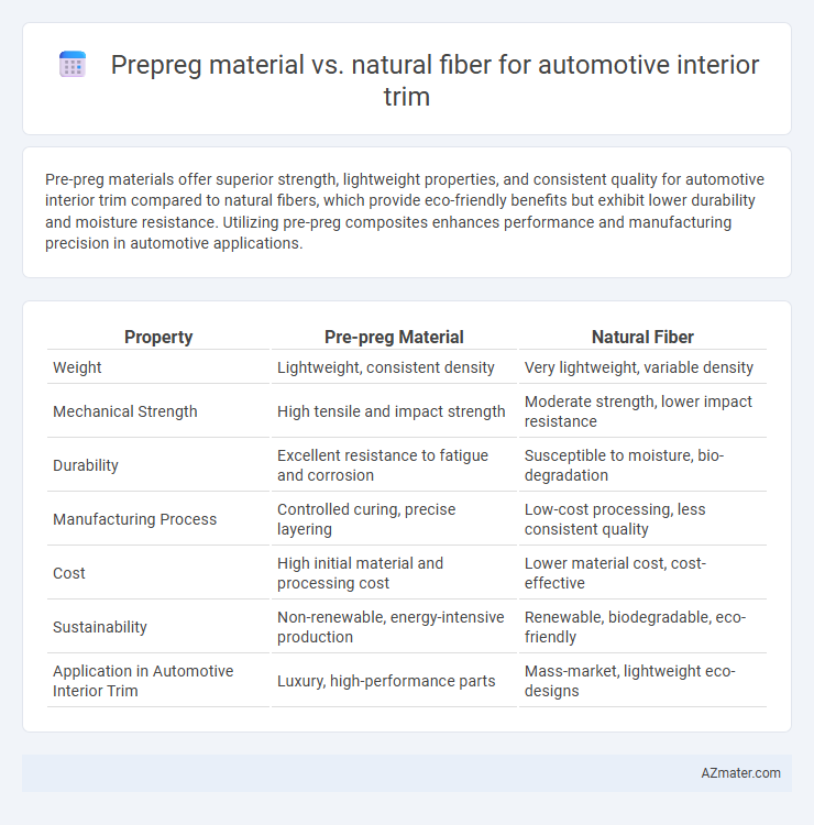 Prepreg material vs. natural fiber for automotive interior trim - What is The Difference?