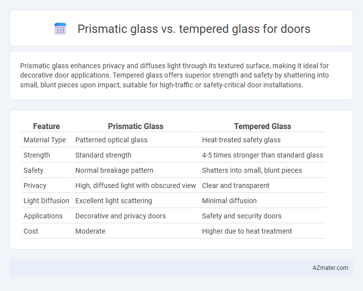 Prismatic glass vs. tempered glass for doors - What is The Difference?