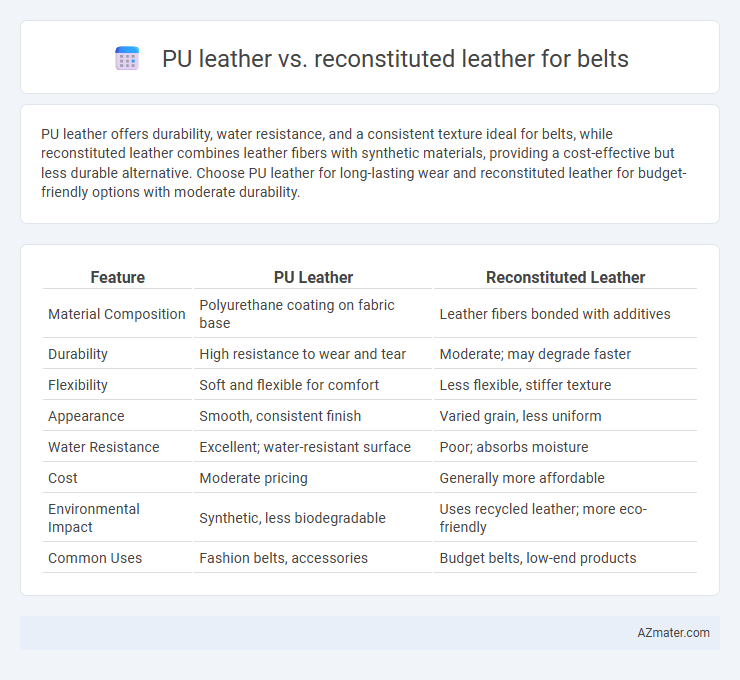 PU leather vs. reconstituted leather for belts - What is The Difference?