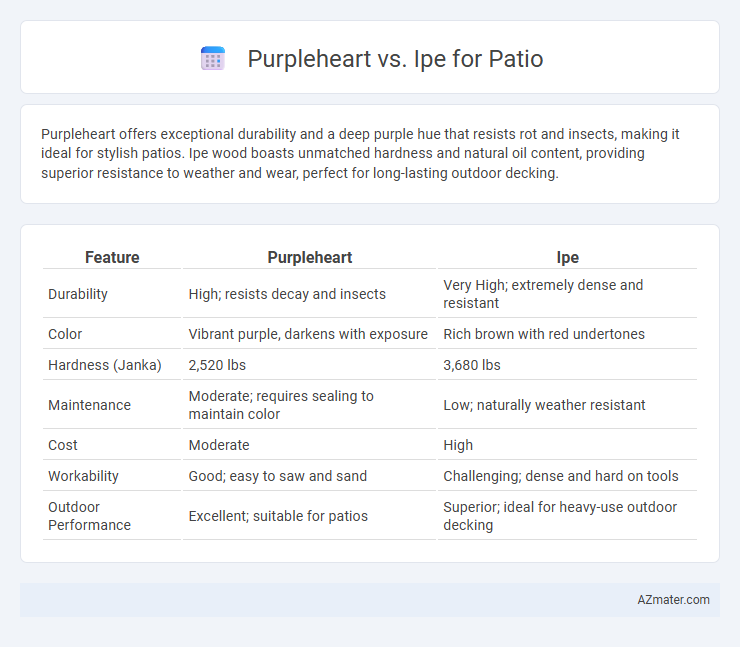 Purpleheart vs. Ipe for Patio - What is The Difference?