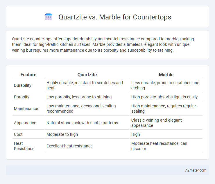 Quartzite vs. Marble for Countertops - What is The Difference?