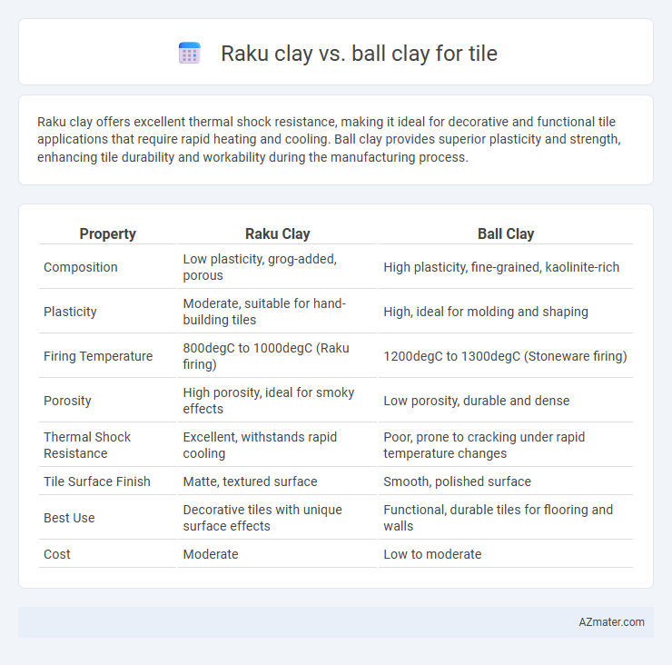 Raku clay vs. ball clay for tile - What is The Difference?
