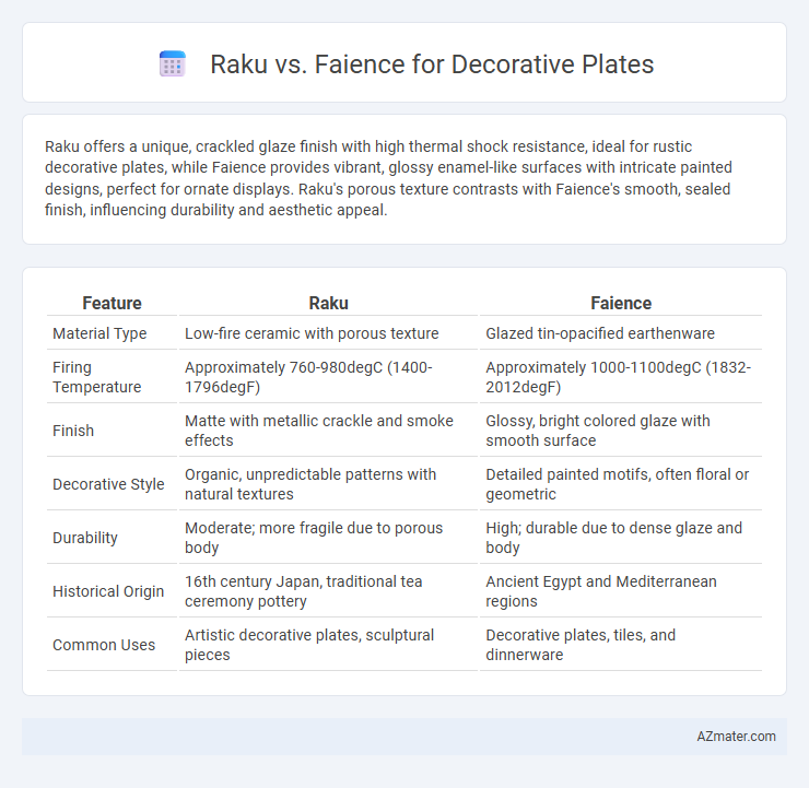 Raku vs. Faience for Decorative Plates - What is The Difference?