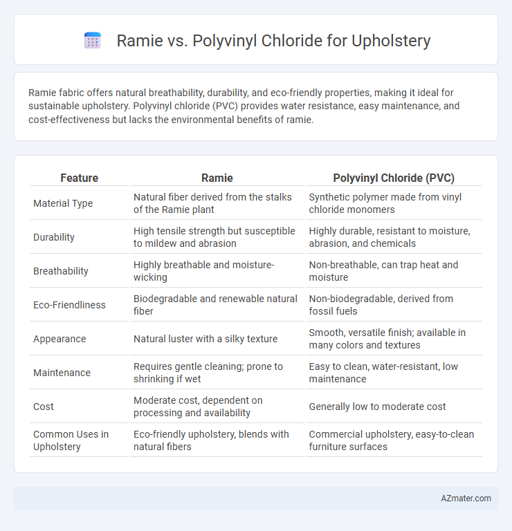 Ramie vs. Polyvinyl Chloride for Upholstery - What is The Difference?
