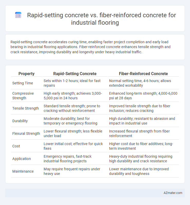 Rapid-setting concrete vs. fiber-reinforced concrete for industrial flooring - What is The Difference?