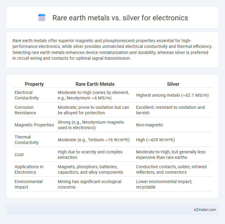 Rare earth metals vs. silver for electronics - What is The Difference?
