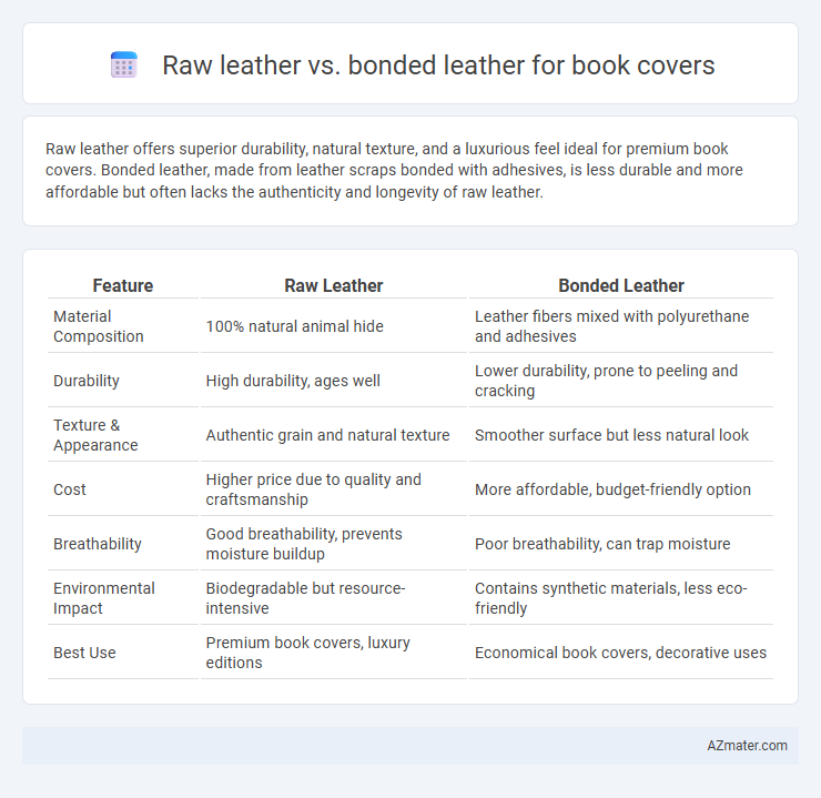 Raw leather vs. bonded leather for book covers - What is The Difference?