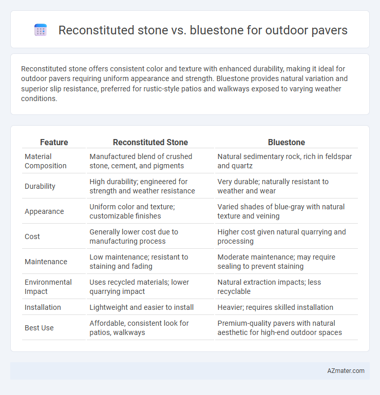 Reconstituted stone vs. bluestone for outdoor pavers - What is The Difference?