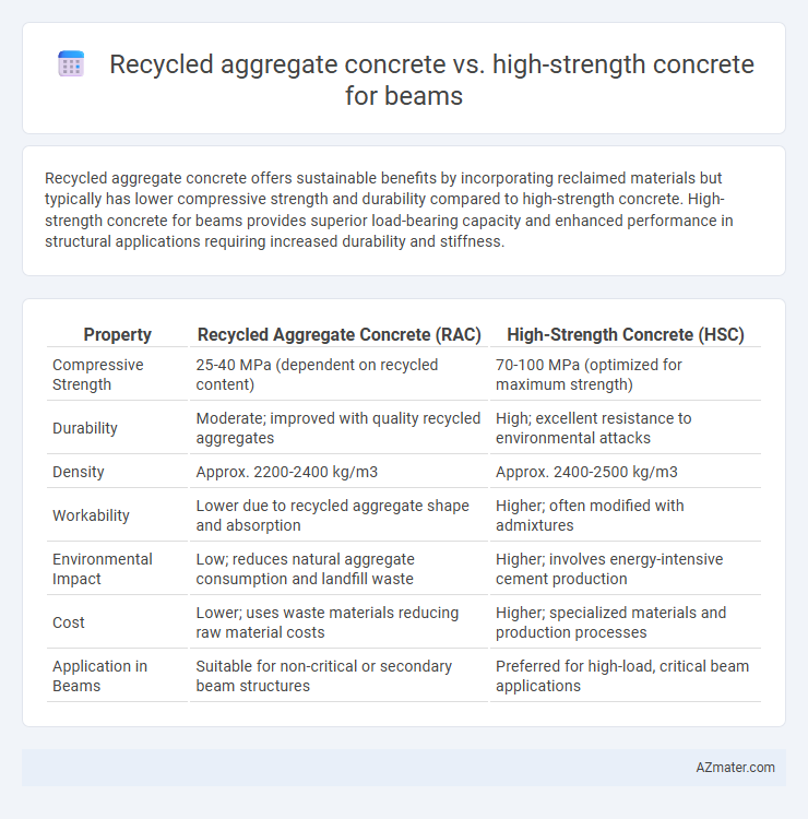 Recycled aggregate concrete vs. high-strength concrete for beams - What is The Difference?