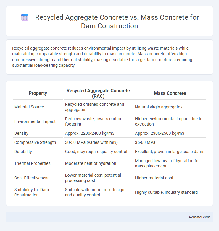 Recycled Aggregate Concrete vs. Mass Concrete for Dam Construction - What is The Difference?