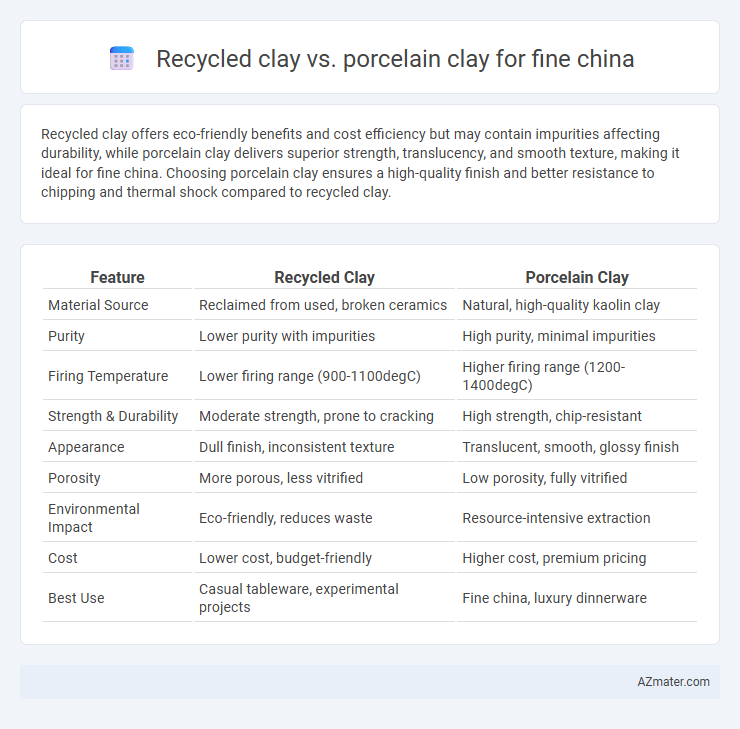 Recycled clay vs. porcelain clay for fine china - What is The Difference?