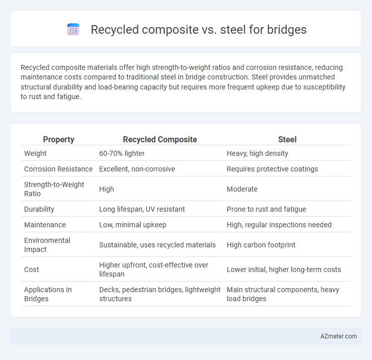 Recycled composite vs. steel for bridges - What is The Difference?