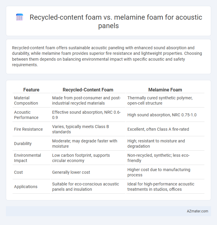 Recycled-content foam vs. melamine foam for acoustic panels - What is The Difference?