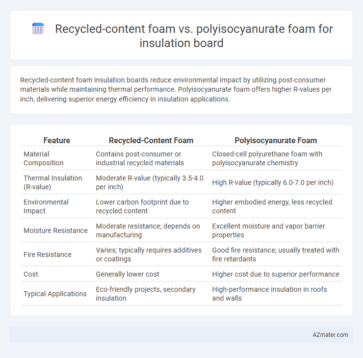 Recycled-content foam vs. polyisocyanurate foam for insulation board - What is The Difference?