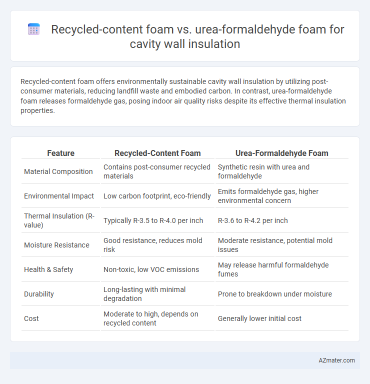 Recycled-content foam vs. urea-formaldehyde foam for cavity wall insulation - What is The Difference?