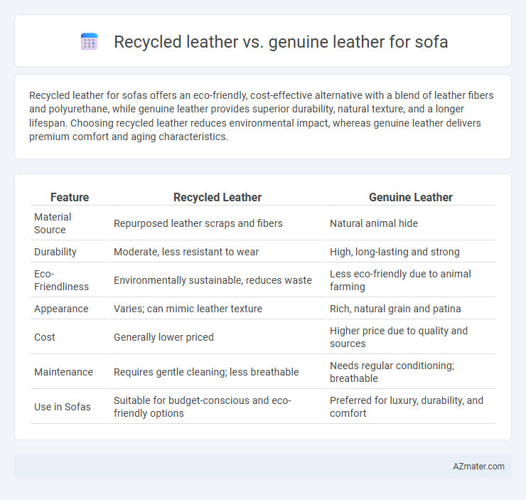Recycled leather vs. genuine leather for sofa - What is The Difference?