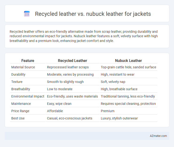 Recycled leather vs. nubuck leather for jackets - What is The Difference?