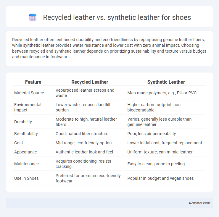 Recycled leather vs. synthetic leather for shoes - What is The Difference?