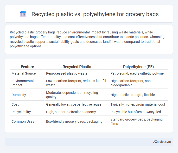 Recycled plastic vs. polyethylene for grocery bags - What is The Difference?