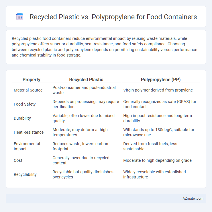 Recycled Plastic vs. Polypropylene for Food Containers - What is The Difference?