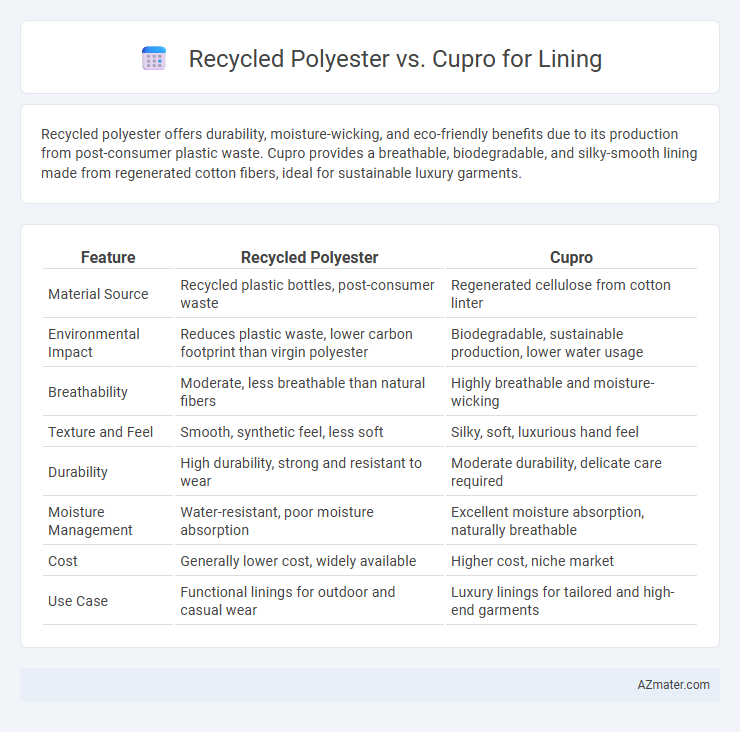 Recycled Polyester vs. Cupro for Lining - What is The Difference?