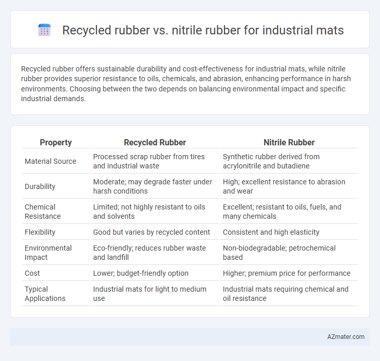 Recycled rubber vs. nitrile rubber for industrial mats - What is The Difference?