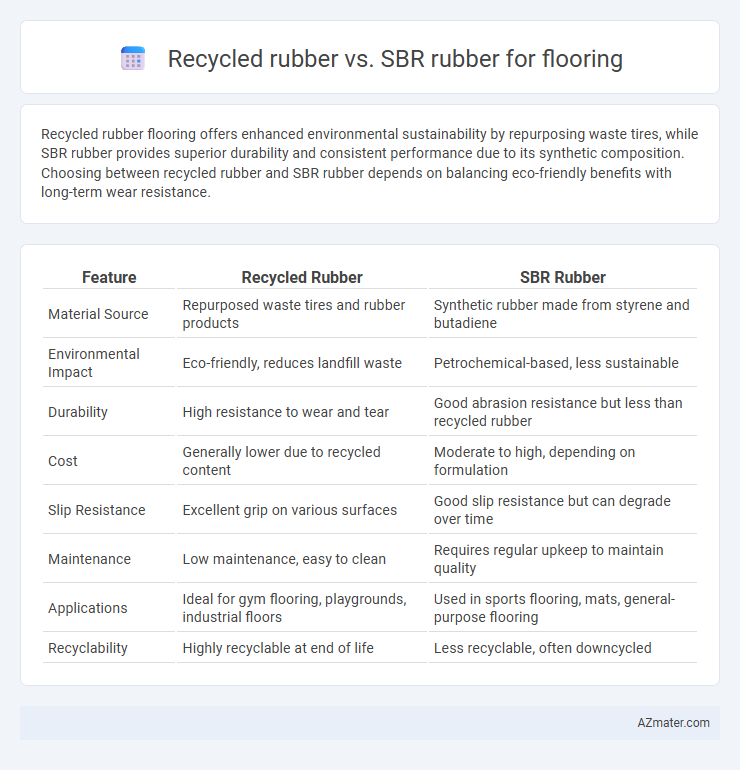 Recycled rubber vs. SBR rubber for flooring - What is The Difference?