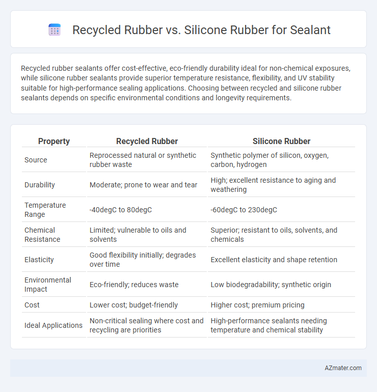 Recycled Rubber vs. Silicone Rubber for Sealant - What is The Difference?