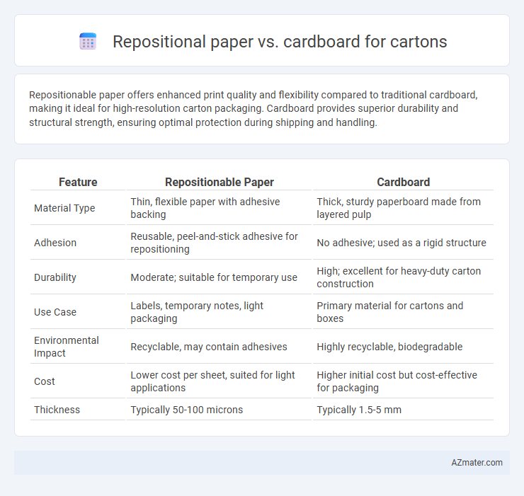 Repositional paper vs. cardboard for cartons - What is The Difference?