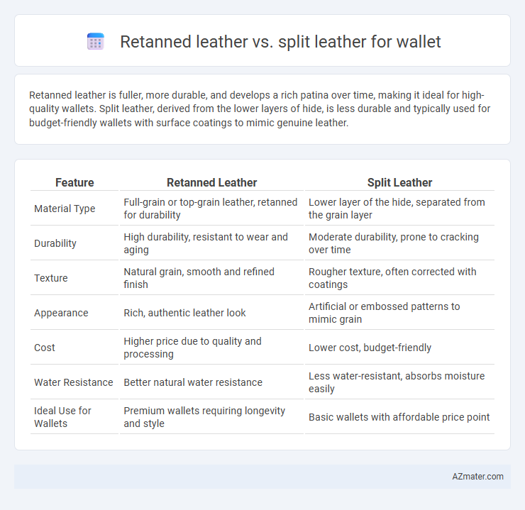 Retanned leather vs. split leather for wallet - What is The Difference?