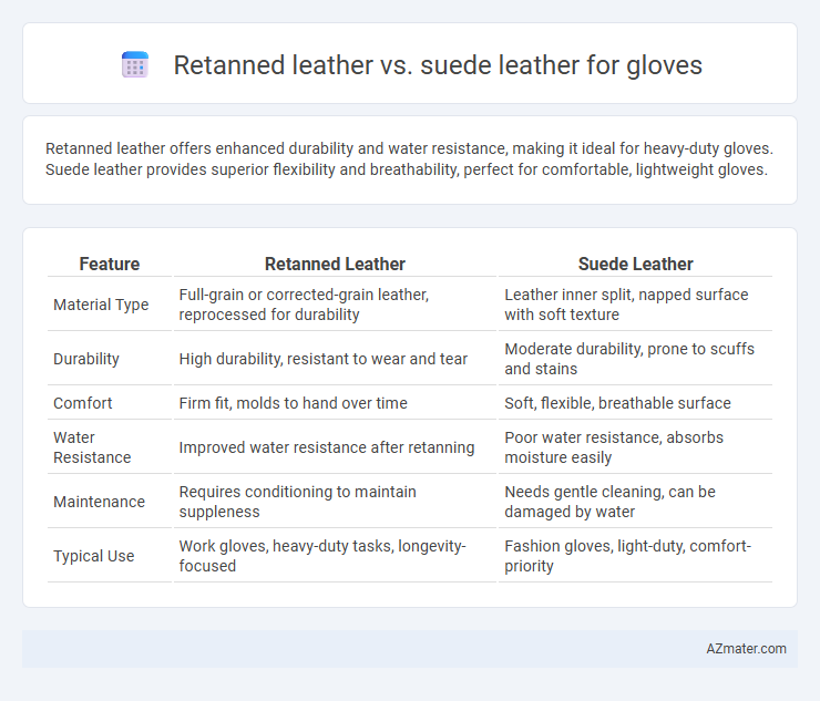 Retanned leather vs. suede leather for gloves - What is The Difference?