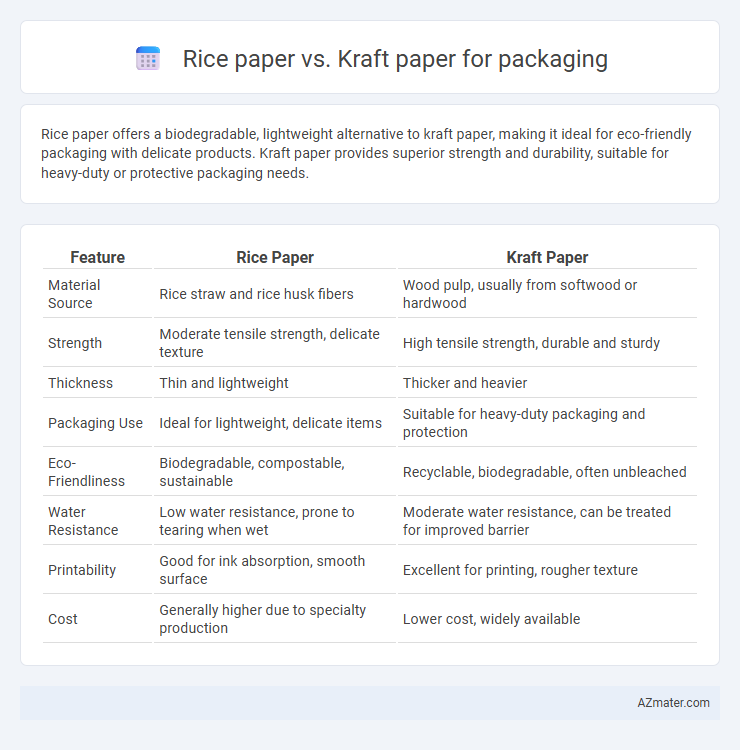 Rice paper vs. Kraft paper for packaging - What is The Difference?