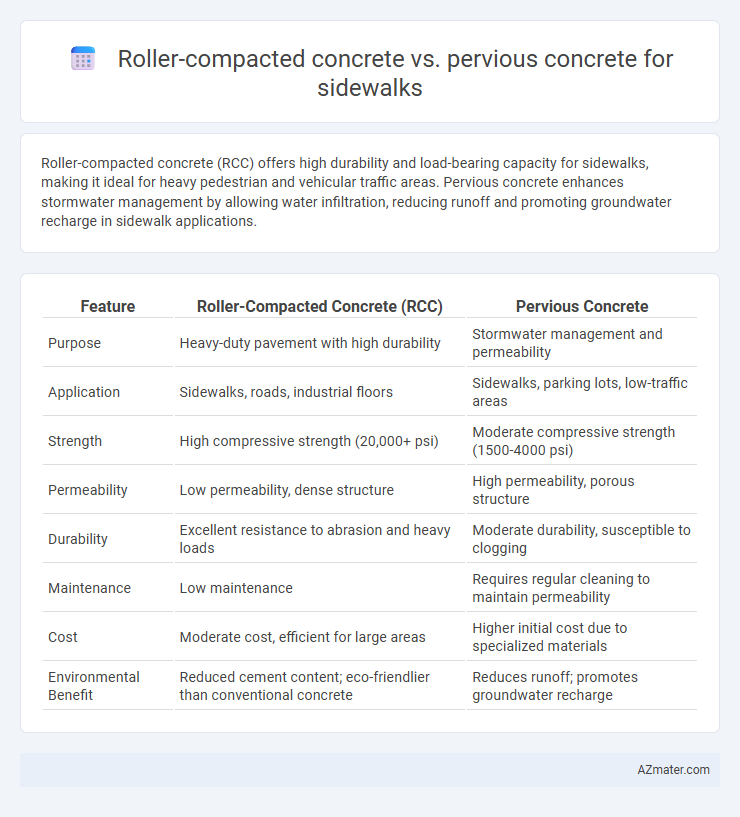 Roller-compacted concrete vs. pervious concrete for sidewalks - What is The Difference?