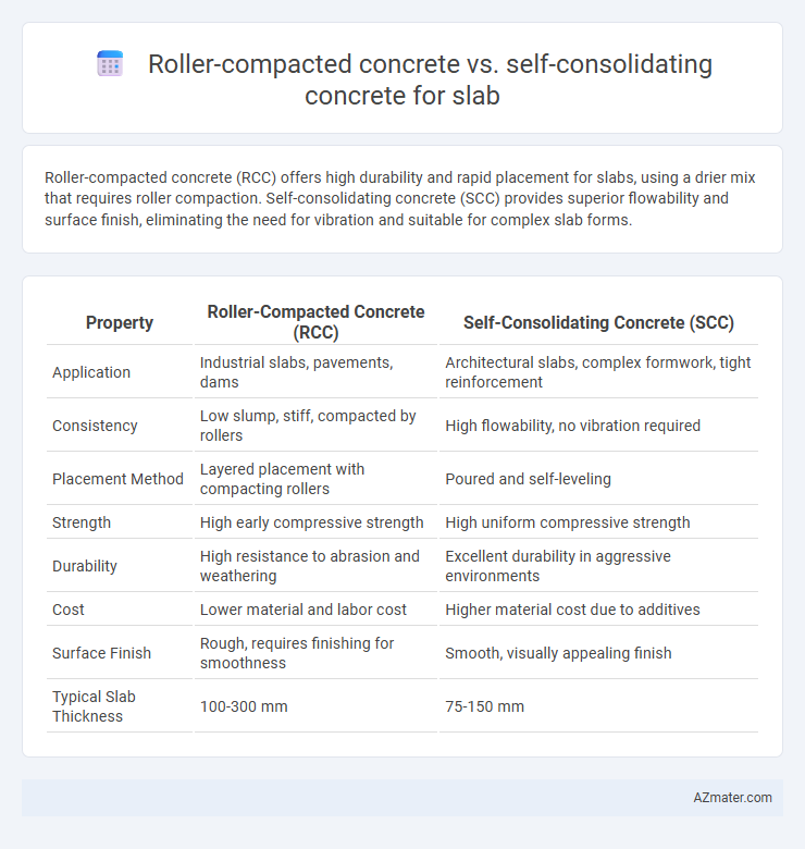 Roller-compacted concrete vs. self-consolidating concrete for slab - What is The Difference?