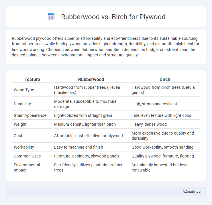 Rubberwood vs. Birch for Plywood - What is The Difference?