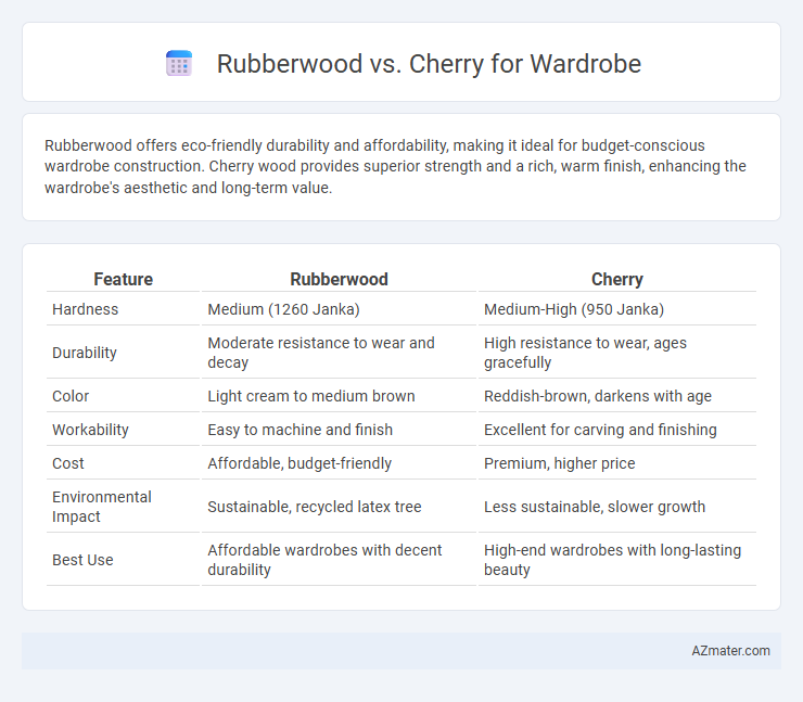 Rubberwood vs. Cherry for Wardrobe - What is The Difference?