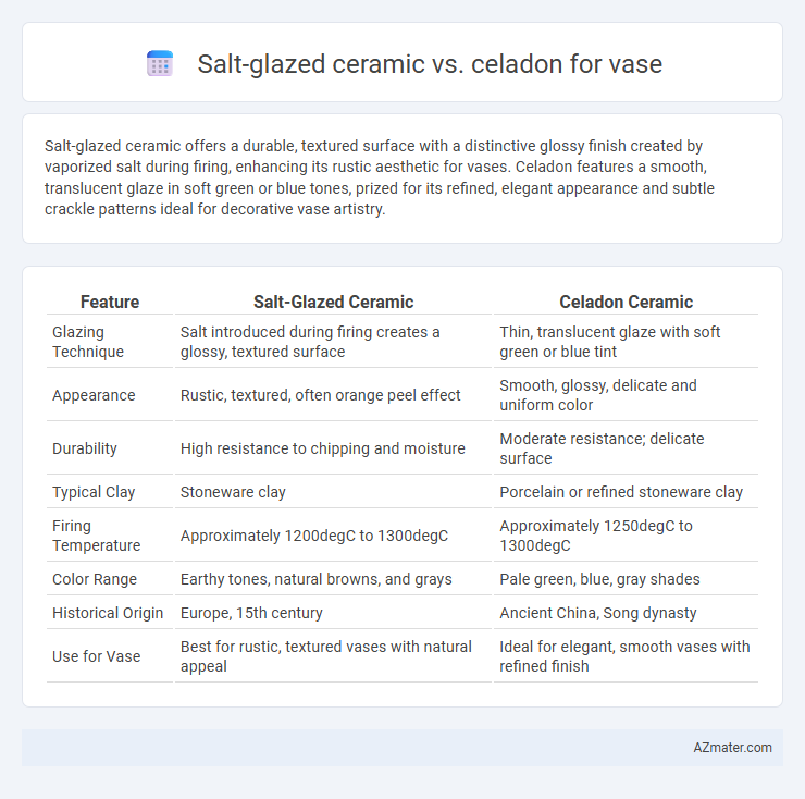 Salt-glazed ceramic vs. celadon for vase - What is The Difference?
