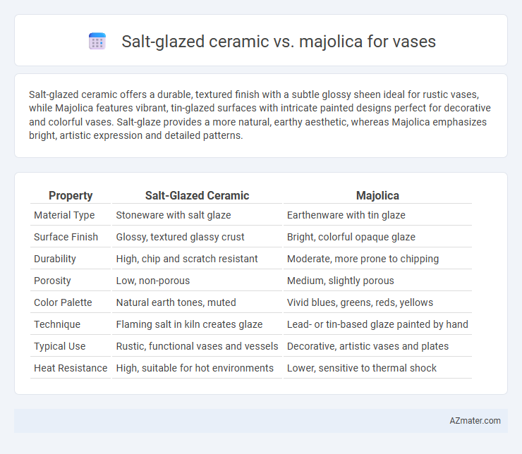 Salt-glazed ceramic vs. majolica for vases - What is The Difference?