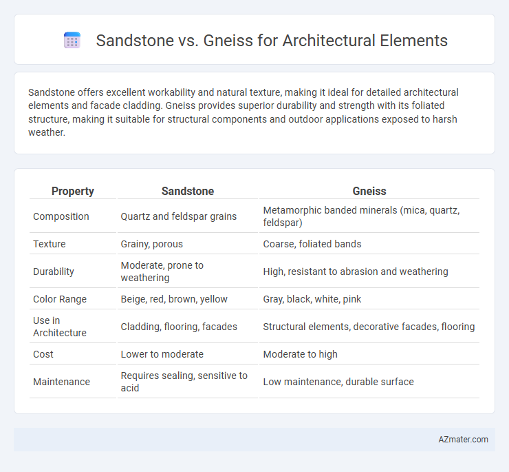 Sandstone vs. Gneiss for Architectural Elements - What is The Difference?