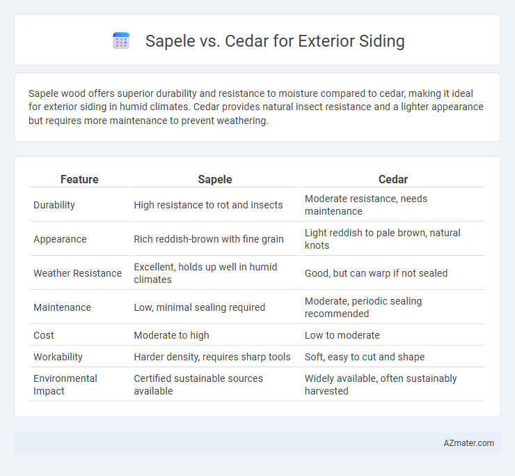 Sapele vs. Cedar for Exterior Siding - What is The Difference?