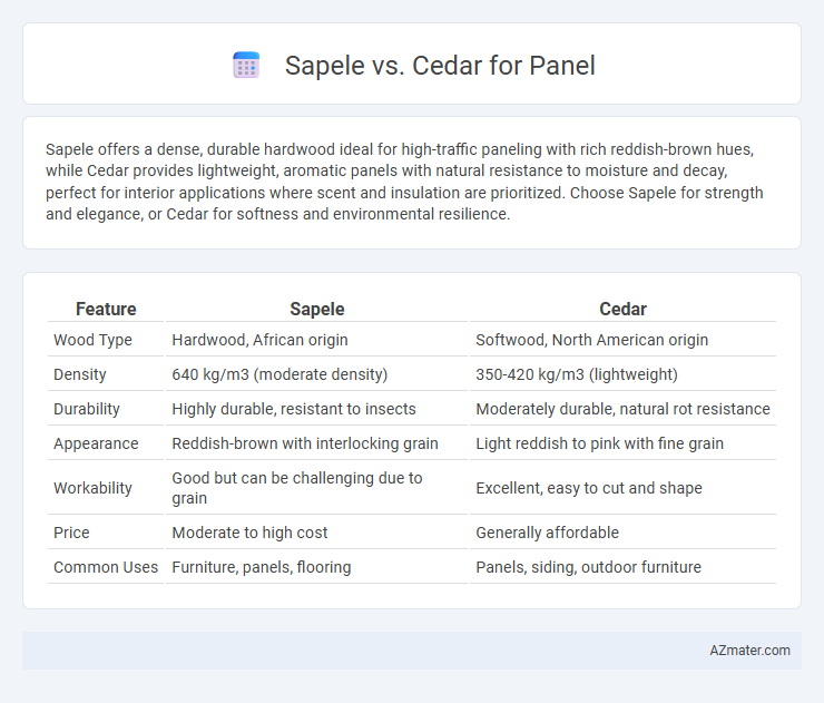 Sapele vs. Cedar for Panel - What is The Difference?