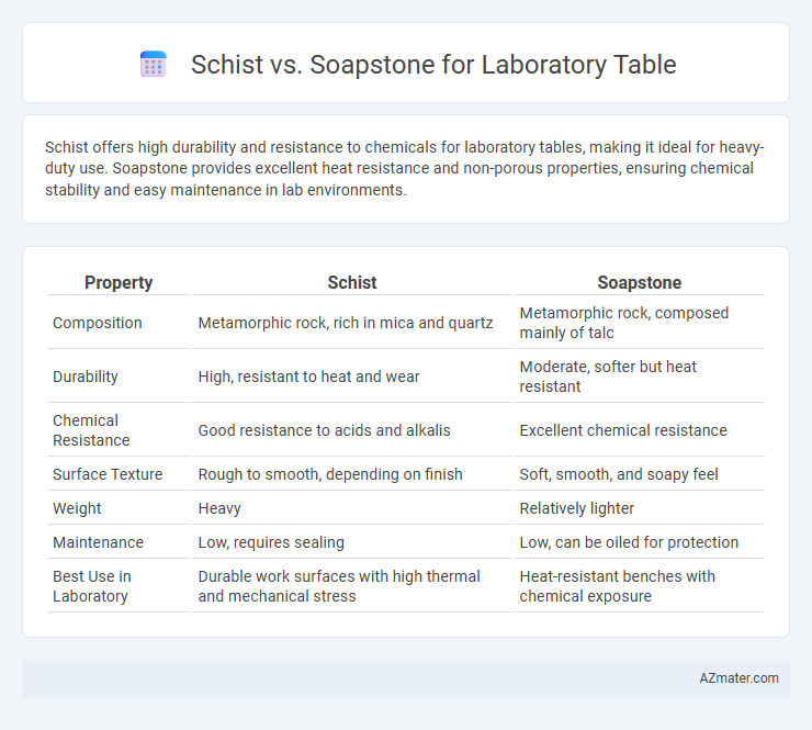 Schist vs. Soapstone for Laboratory Table - What is The Difference?