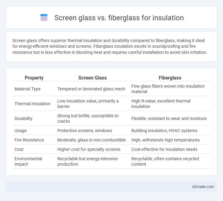 Screen glass vs. fiberglass for insulation - What is The Difference?