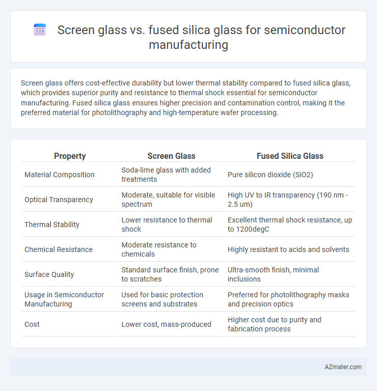 Screen glass vs. fused silica glass for semiconductor manufacturing - What is The Difference?