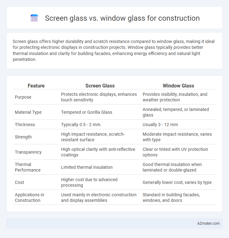 Screen glass vs. window glass for construction - What is The Difference?