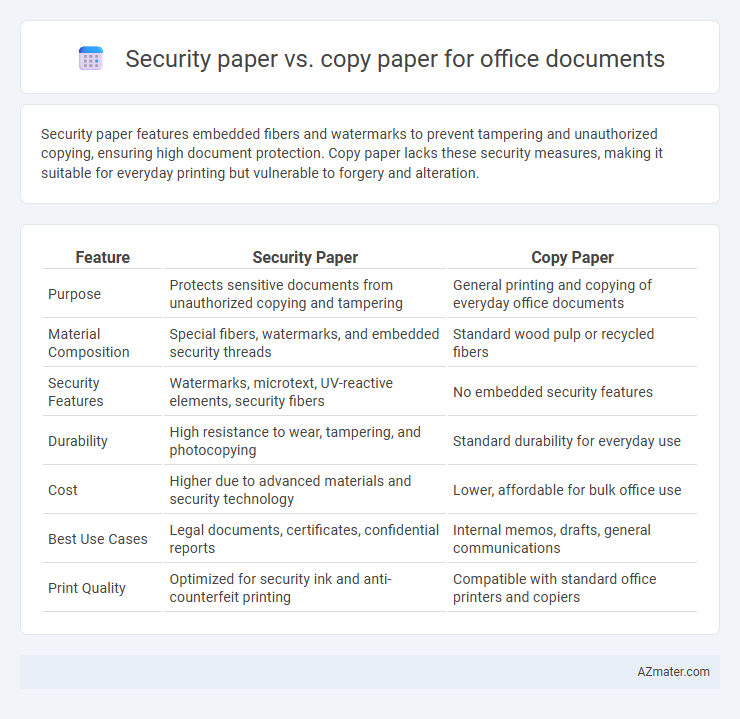 Security paper vs. copy paper for office documents - What is The Difference?