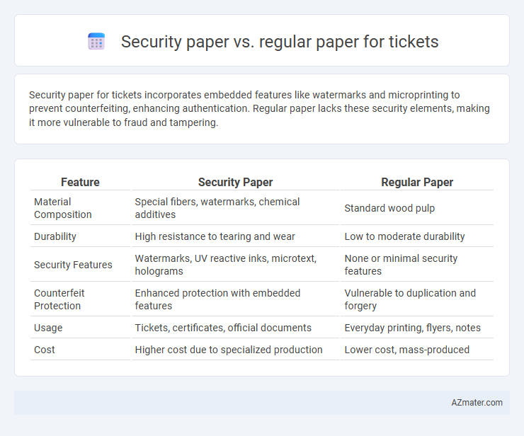 Security paper vs. regular paper for tickets - What is The Difference?