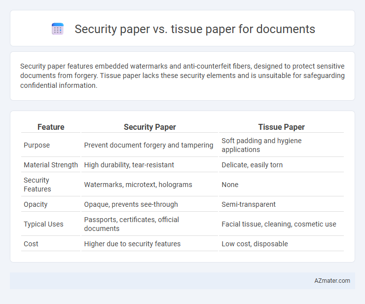 Security paper vs. tissue paper for documents - What is The Difference?