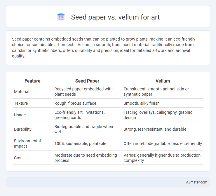 Seed paper vs. vellum for art - What is The Difference?